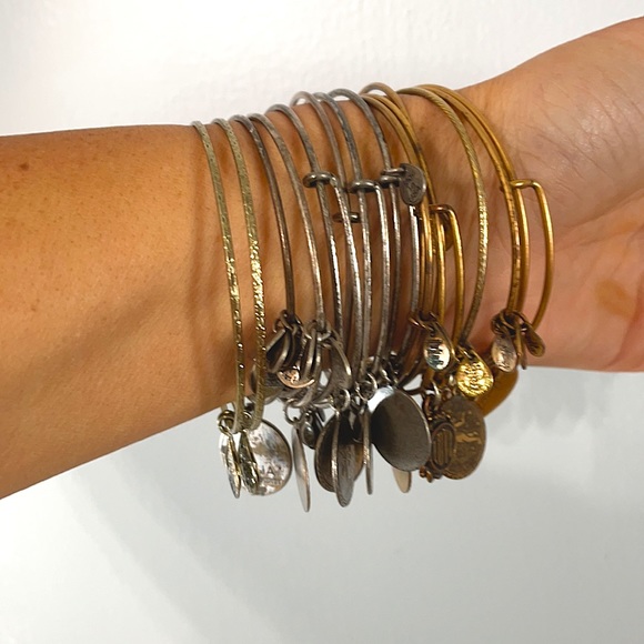 14 Assorted Alex and Ani Bangle Bracelets